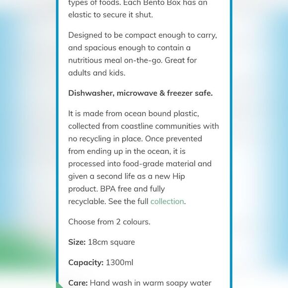 Hip Kitchen Compact Bento Lunch Box - Picture 6 of 6